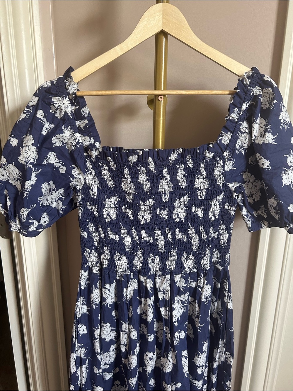 Polo Ralph Lauren Blue Floral Day Dress with pockets (size XL) - Picture 6 of 11